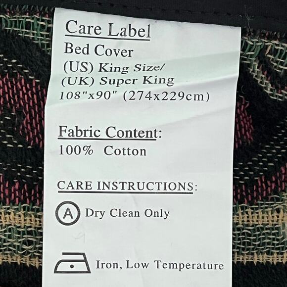 NWOT Vintage tapestry floral bed cover and 2 pillow cases set - Picture 11 of 13